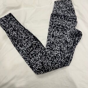 lululemon athletica Black and White Patterned Leggings